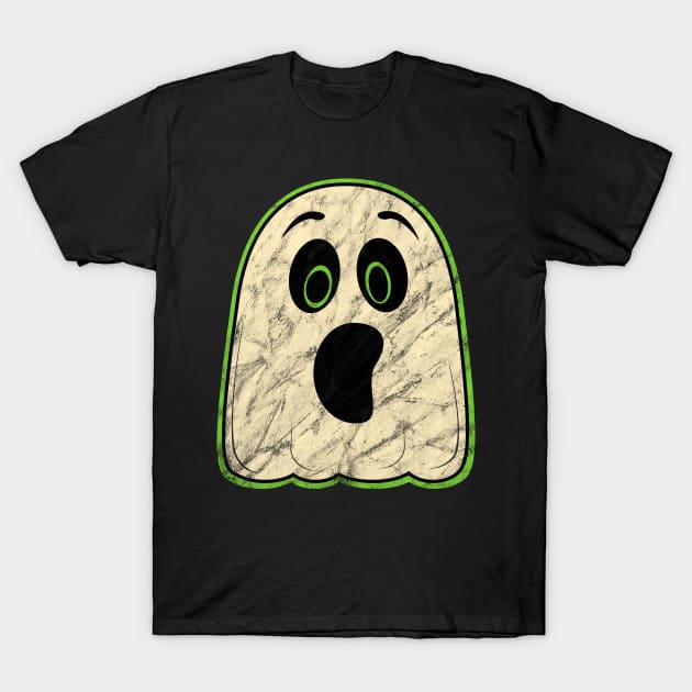 Vintage Halloween Ghost T-Shirt by LMHDesigns